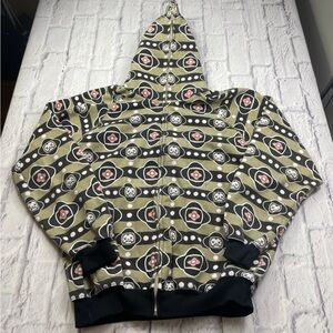 BAPE x Kawa Milo Monogram Full Zip Hoodie A Bathing Ape Size XL